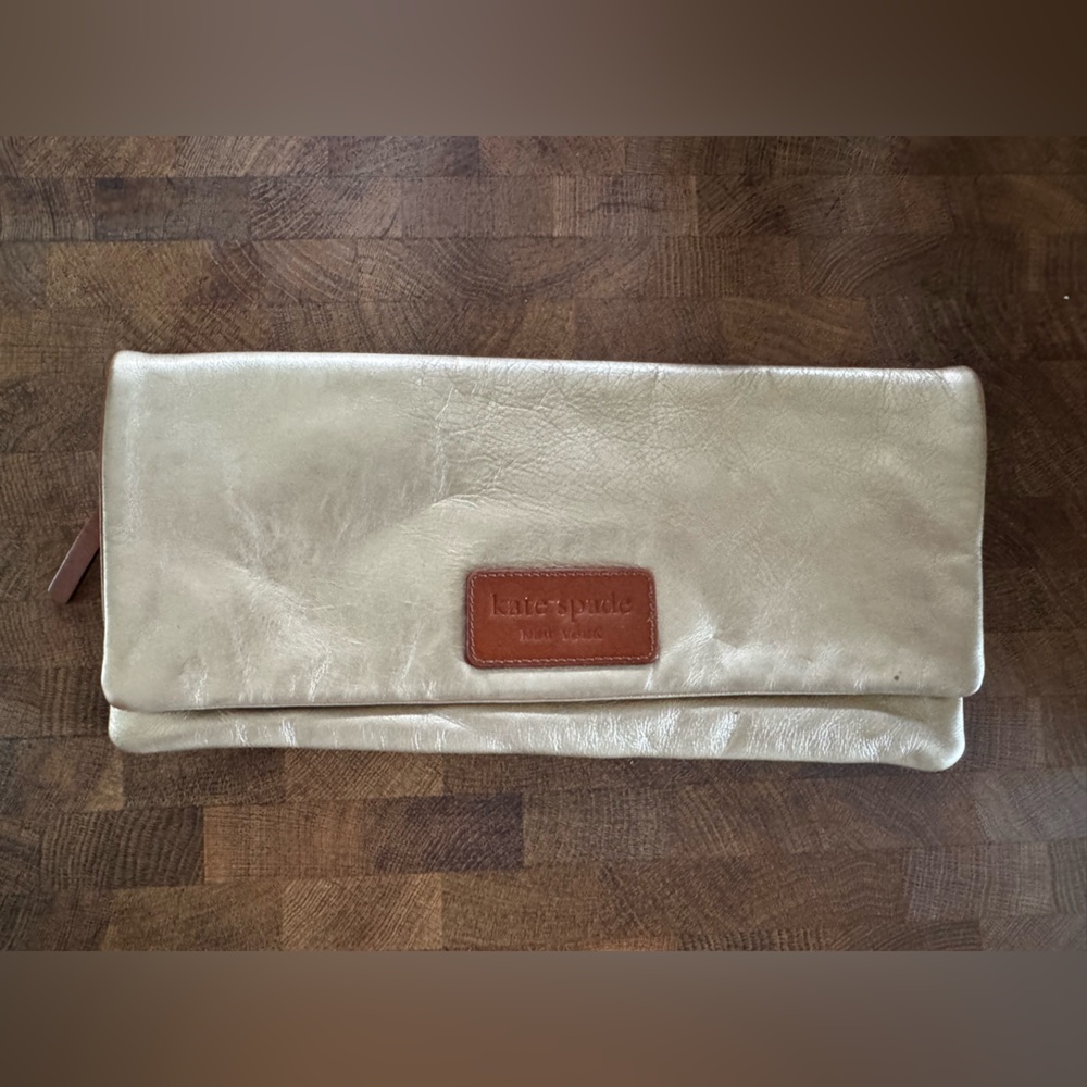 Kate Spade Gold Clutch